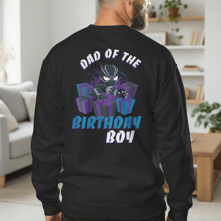 Marvel Panther Family Party Dad Of The Birthday Boy Men's Sweatshirt Back Print