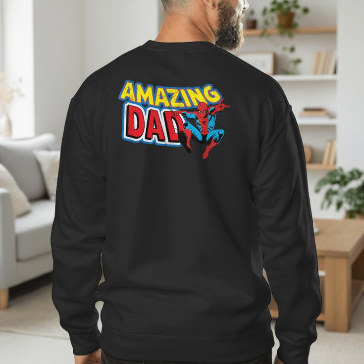 Marvel Spider-Man Amazing Dad Comic Book Father's Day Men's Sweatshirt Back Print