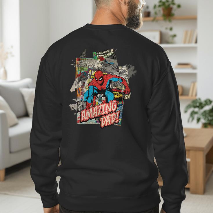 Marvel Spider-Man Amazing Dad Father's Day Men's Sweatshirt Back Print
