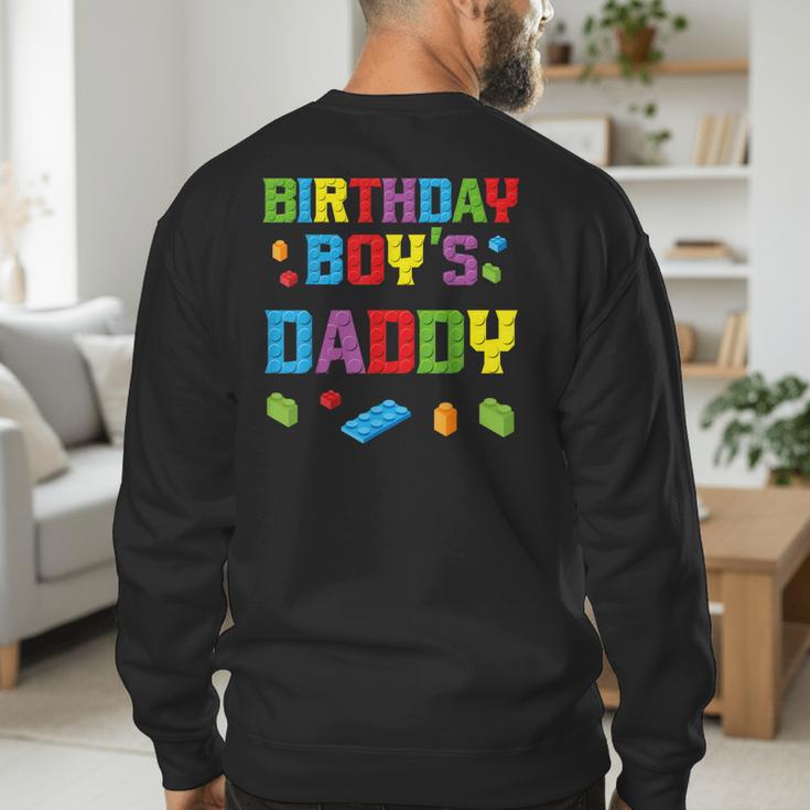 Master Builder Birthday Boy's Daddy Building Bricks Blocks Men's Sweatshirt Back Print Master Builder Birthday Boy's Daddy Building Bricks Blocks Men's Sweatshirt Back Print