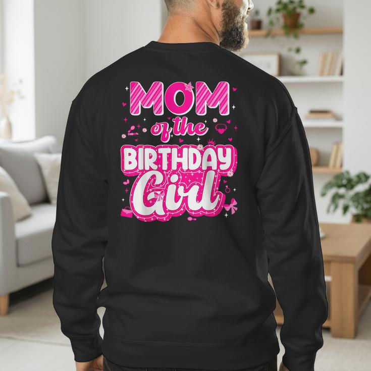 Mom And Dad Birthday Girl Family Matching Party Decorations Men's Sweatshirt Back Print