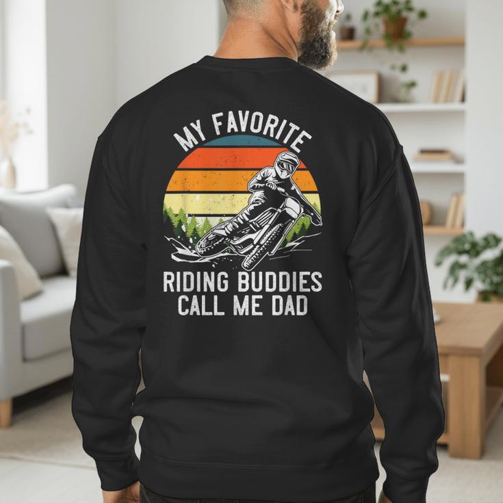 Motorcycle Dad Dirt Bike Shirt Motocross Riding Buddies Men's Sweatshirt Back Print Motorcycle Dad Dirt Bike Shirt Motocross Riding Buddies Men's Sweatshirt Back Print
