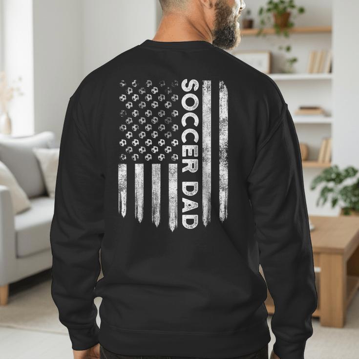 New First Time Dad To Be Symbol Tools Soccer Daddy DA1 Men's Sweatshirt Back Print