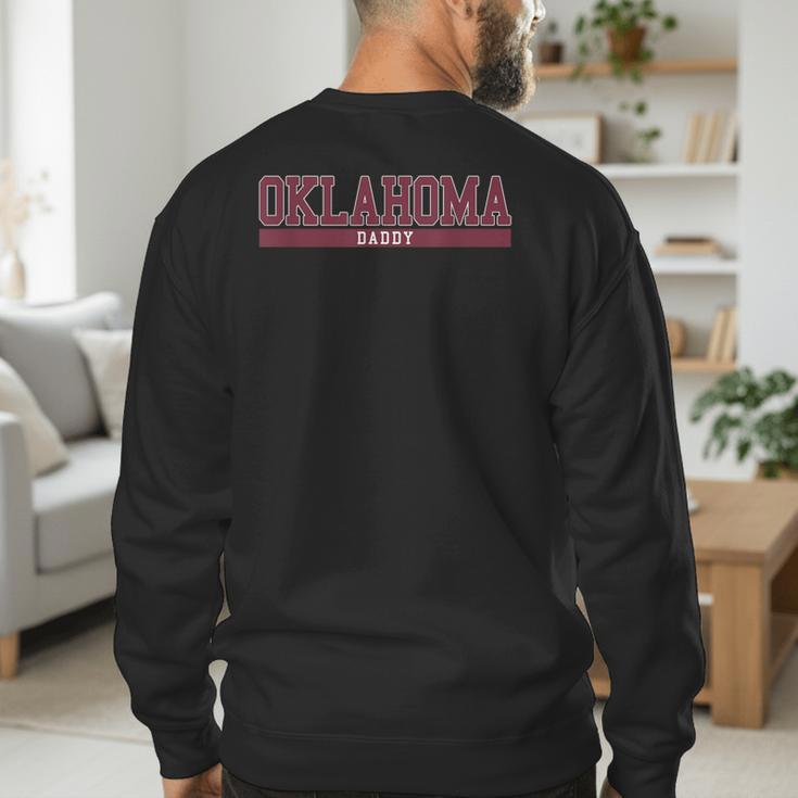 Oklahoma Dad University Sports Men's Sweatshirt Back Print