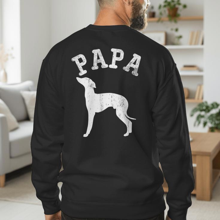 Papa ITALIAN GREYHOUND For Dad Men's Sweatshirt Back Print