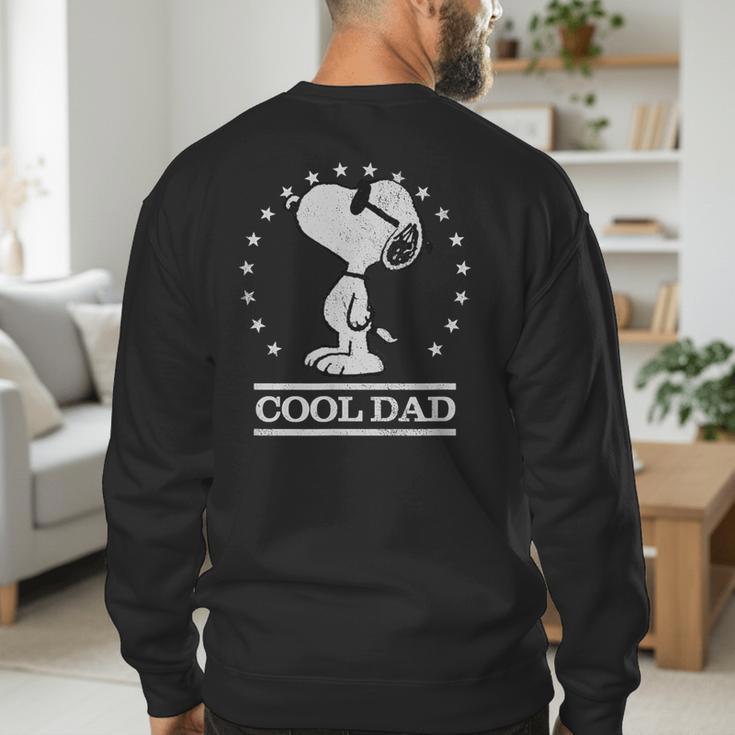 Peanuts Snoopy Cool Dad Men's Sweatshirt Back Print Peanuts Snoopy Cool Dad Men's Sweatshirt Back Print