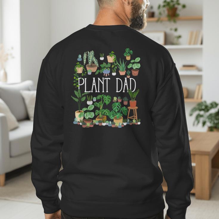 Potted Plant Dad Men's Sweatshirt Back Print