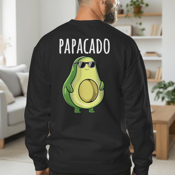 Pregnancy Announcement Shirts Men Dad Papacado Men's Sweatshirt Back Print
