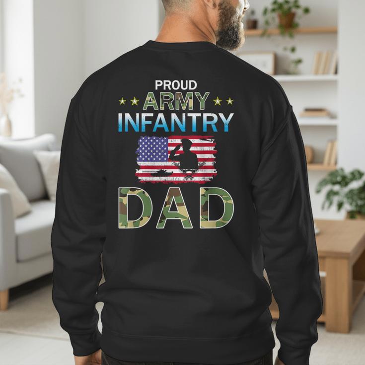 Proud Army Dad-Army Infantry Dad Camouflage Graphics Army Men's Sweatshirt Back Print