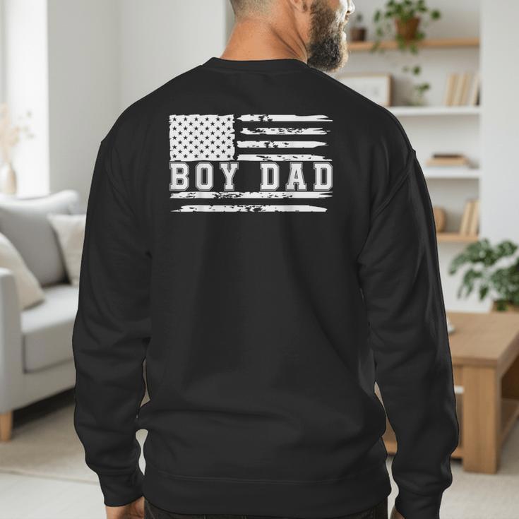 Proud Dad Of Boy Father Of Boys For Dad Xmas Fathers Day Men's Sweatshirt Back Print Proud Dad Of Boy Father Of Boys For Dad Xmas Fathers Day Men's Sweatshirt Back Print