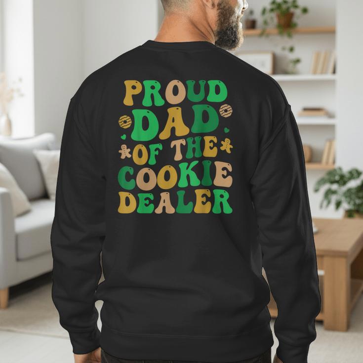 Proud Dad Of a Cookie Dealer Scout Troop Cookie Dealer Girls Men's Sweatshirt Back Print