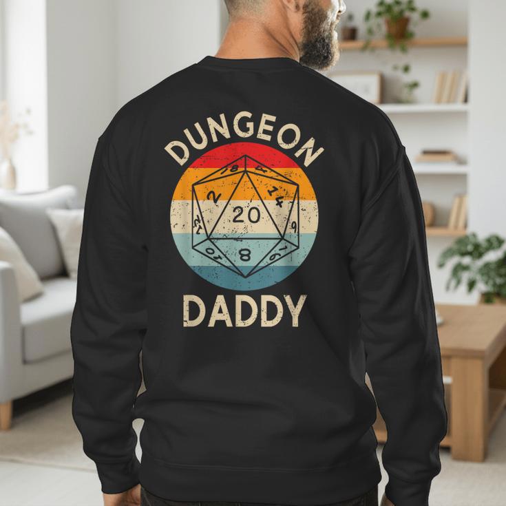 Retro Dungeon Daddy Fathers Day Men's Sweatshirt Back Print
