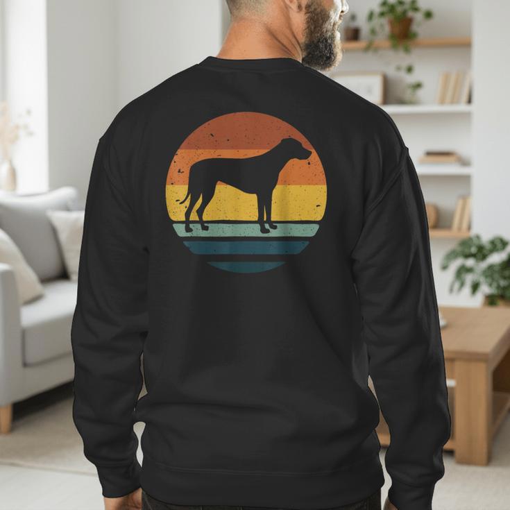 Rhodesian Ridgeback Vintage Retro Dog Mom Dad Men's Sweatshirt Back Print