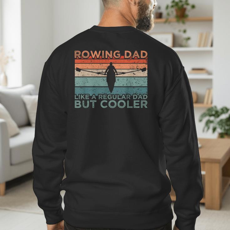 Round Rowing Dad Rudder Men's Sweatshirt Back Print