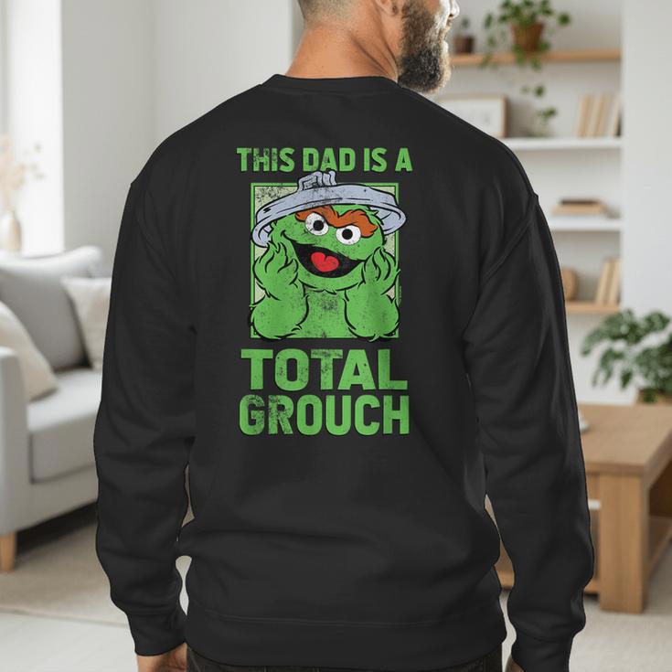 Sesame Street Father's Day Total Grouch Dad Men's Sweatshirt Back Print
