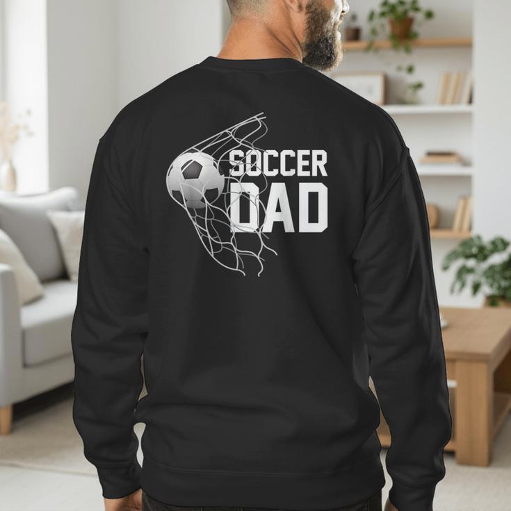 Soccer DAD Football Futbol Parents Goal Men's Sweatshirt Back Print