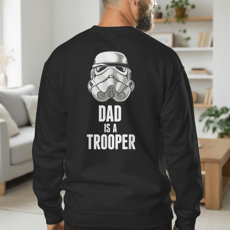 Star Wars Father's Day Stormtrooper Dad Is A Trooper Vintage Men's Sweatshirt Back Print Star Wars Father's Day Stormtrooper Dad Is A Trooper Vintage Men's Sweatshirt Back Print