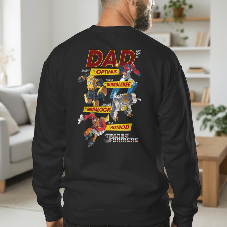 Transformers Father's Day Autobots Dad You Are Smart Logo Men's Sweatshirt Back Print Transformers Father's Day Autobots Dad You Are Smart Logo Men's Sweatshirt Back Print