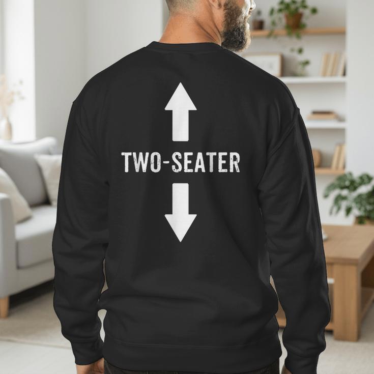 Two Seater Shirt For Men 2 Seater Dad Men's Sweatshirt Back Print Two Seater Shirt For Men 2 Seater Dad Men's Sweatshirt Back Print