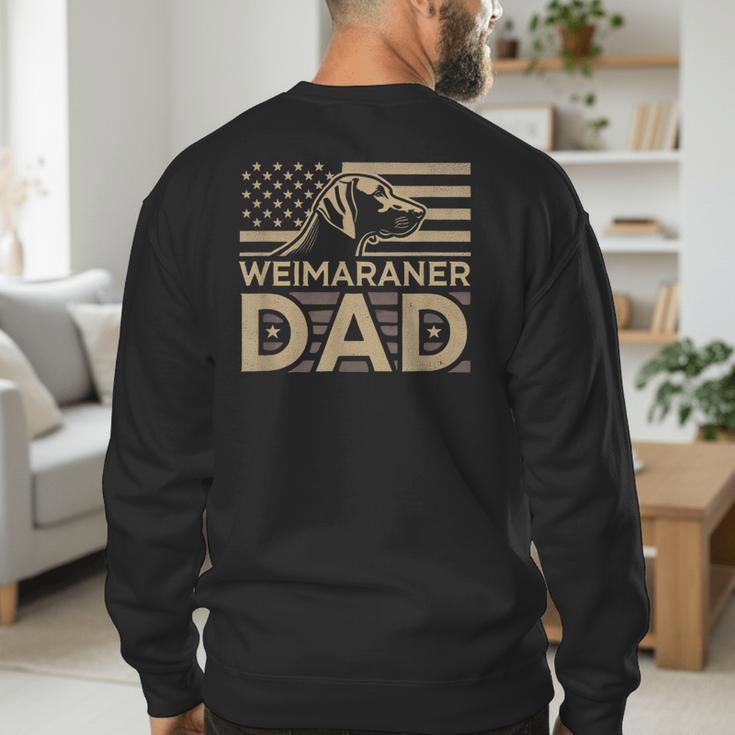 Weimaraners Lover & Weimaraner Shirts Weimaraner Dad -Adults -Kids - Small Short Sleeve V-Neck Polyester Casual Humorous Lover All Seasons Men's Sweatshirt Back Print