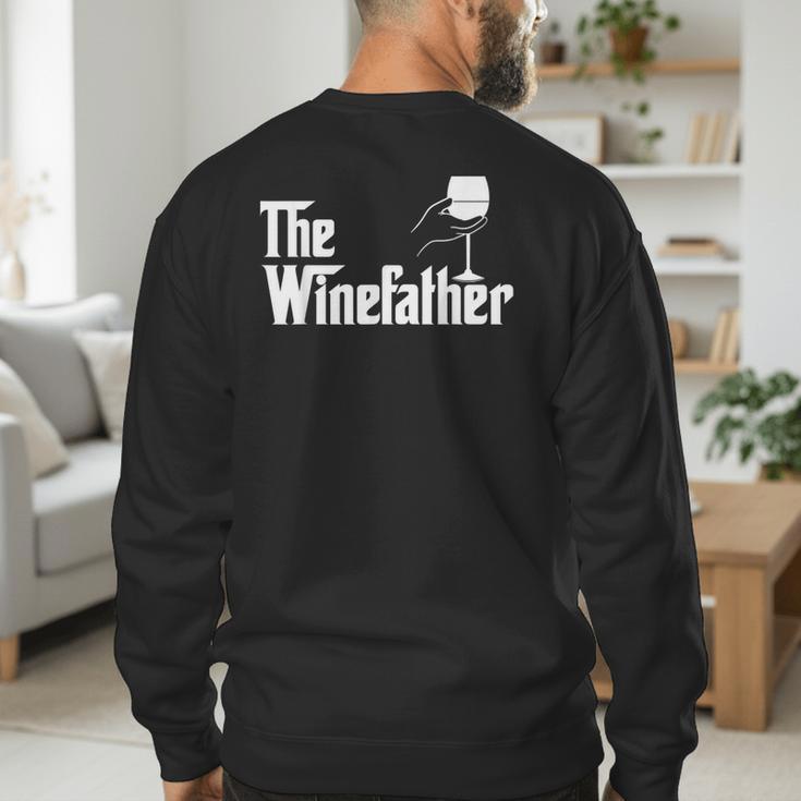 Winefather Wine Dad Dad Red Wine Wine Men's Sweatshirt Back Print Winefather Wine Dad Dad Red Wine Wine Men's Sweatshirt Back Print