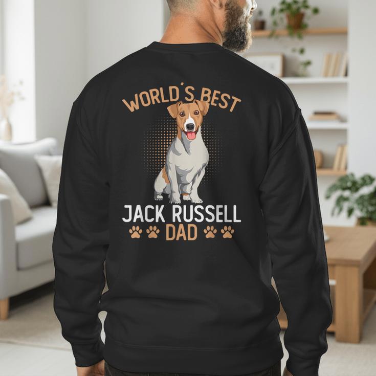World´s Best Jack Russell Terrier Dad Dog Owner Men Men's Sweatshirt Back Print