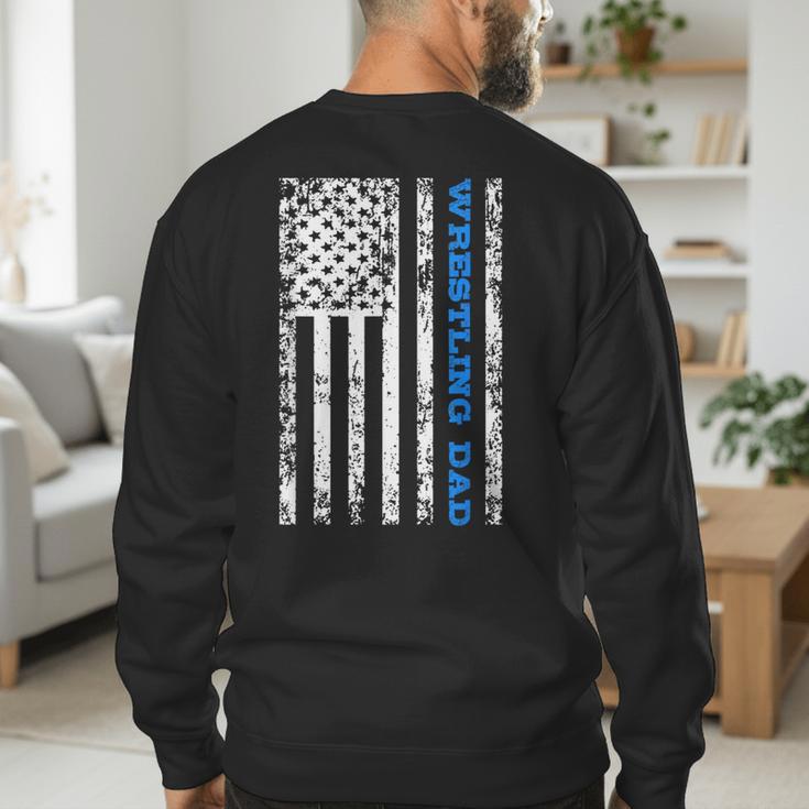 Wrestling Dad Men's Sweatshirt Back Print