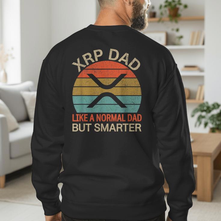 XRP Dad Crypto Merchandise Definition Men's Sweatshirt Back Print