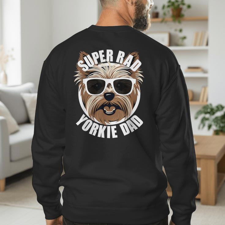Yorkie Dad Father’s Day Yorkshire Terrier Dog Dad Men's Sweatshirt Back Print Yorkie Dad Father’s Day Yorkshire Terrier Dog Dad Men's Sweatshirt Back Print