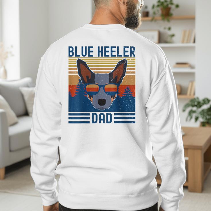 Australian Cattle Dog Blue Heeler Dad Men's Sweatshirt Back Print
