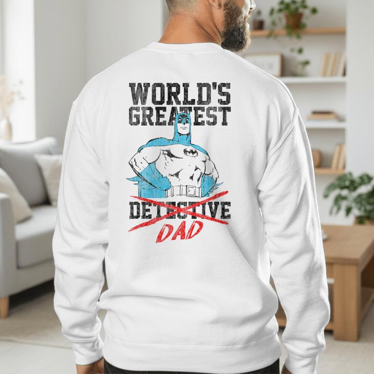 Batman Greatest Dad Men's Sweatshirt Back Print