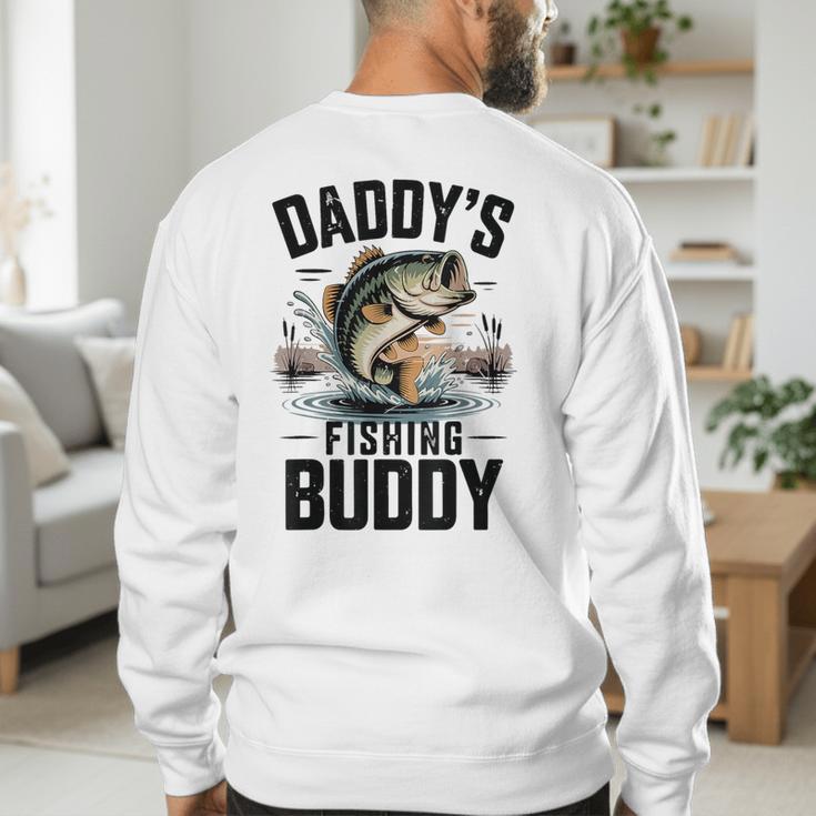 Boy Daddy Fishing Buddy Matching Fishing Bass Fishing Men's Sweatshirt Back Print Boy Daddy Fishing Buddy Matching Fishing Bass Fishing Men's Sweatshirt Back Print