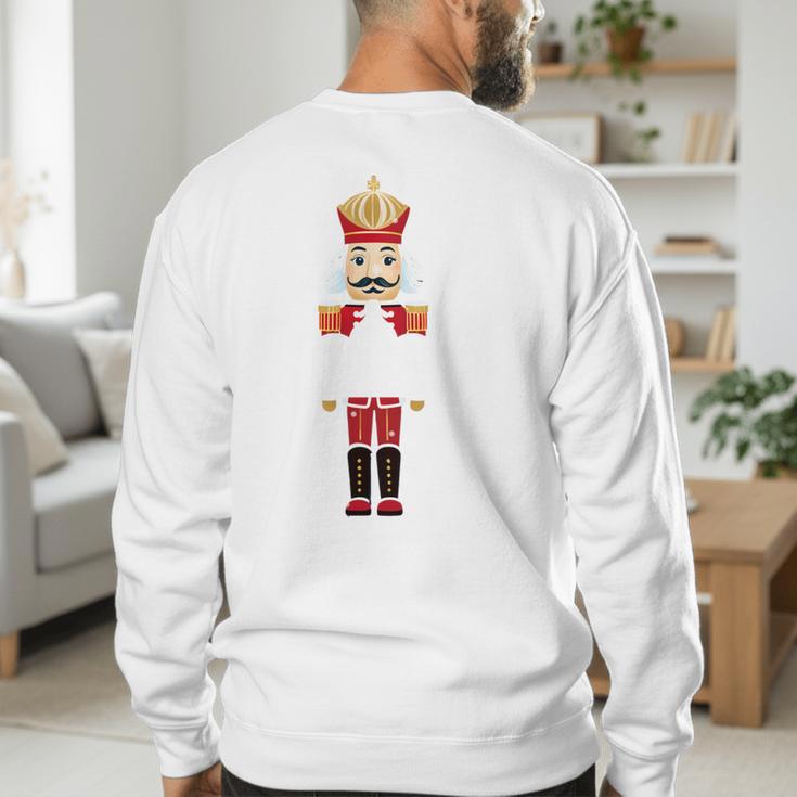 Cool Dad Nutcracker Christmas Family Matching Pajama Men's Sweatshirt Back Print