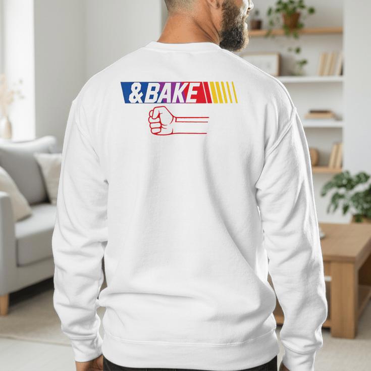 Dad Kid Matching Shake And Bake Bake Men's Sweatshirt Back Print Dad Kid Matching Shake And Bake Bake Men's Sweatshirt Back Print