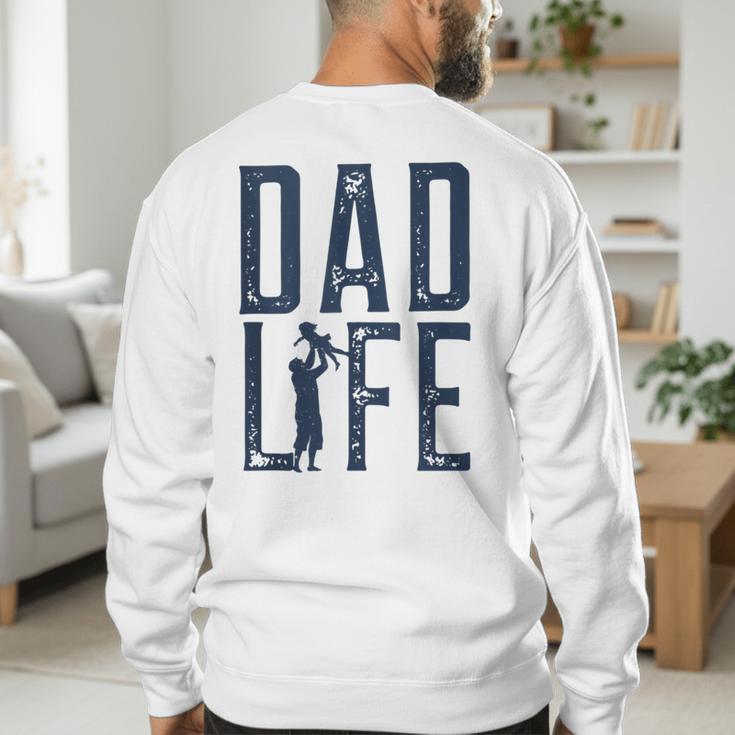 Dad Life Girl Dad Men's Sweatshirt Back Print