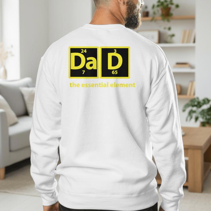 Dad Periodic Table Of Elements Men's Sweatshirt Back Print