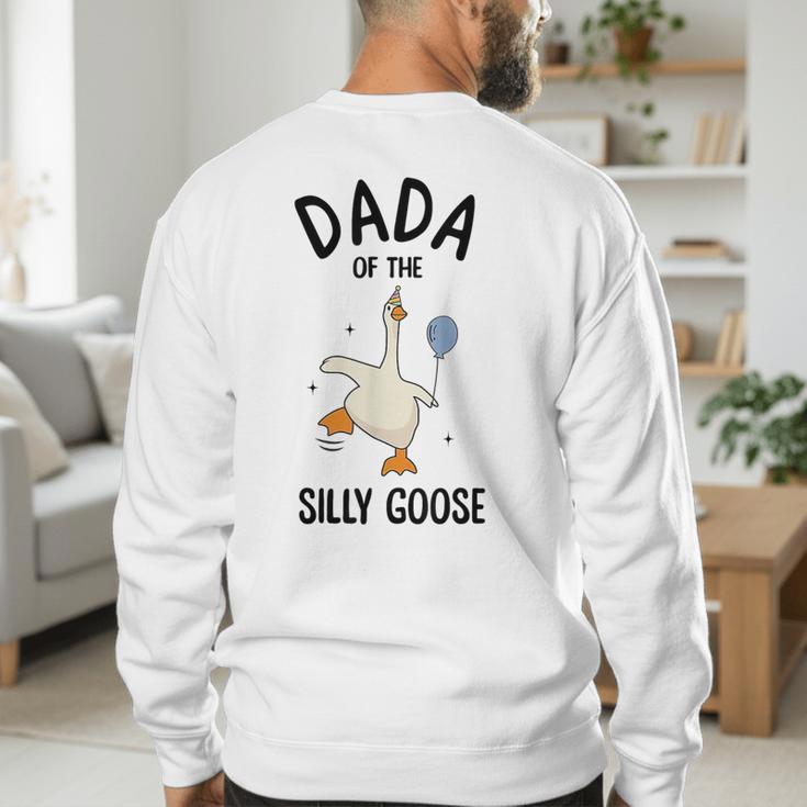 Dada Of The Silly Goose First Birthday Family Matching Men's Sweatshirt Back Print