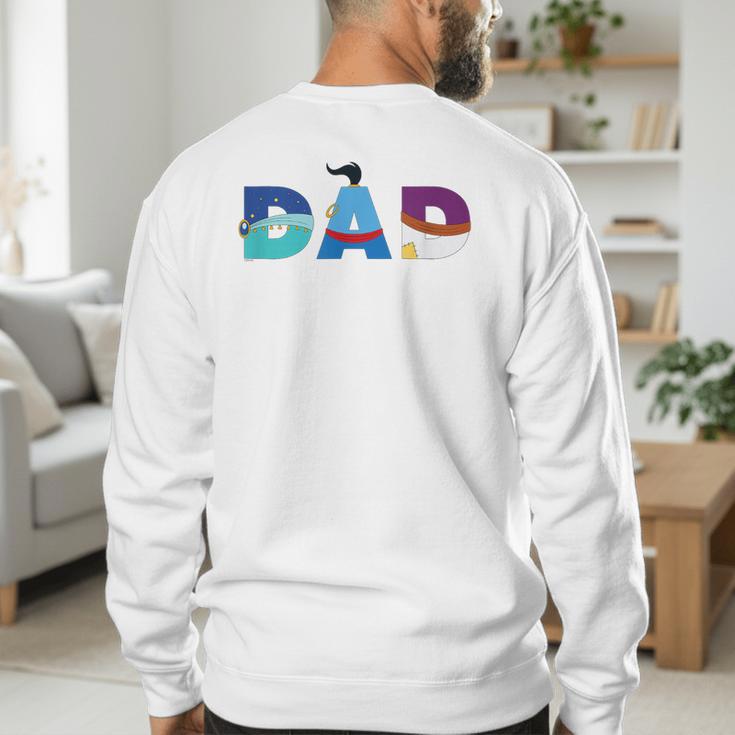 Disney Aladdin Jasmine Genie Father’s Day Birthday Dad Men's Sweatshirt Back Print Disney Aladdin Jasmine Genie Father’s Day Birthday Dad Men's Sweatshirt Back Print