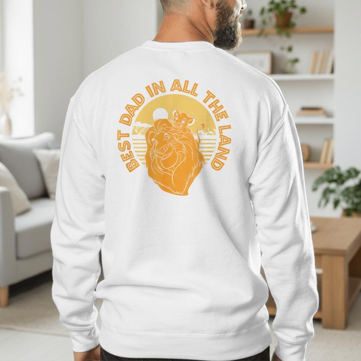 Disney The Lion King Father's Day Best Dad In All The Land Men's Sweatshirt Back Print Disney The Lion King Father's Day Best Dad In All The Land Men's Sweatshirt Back Print