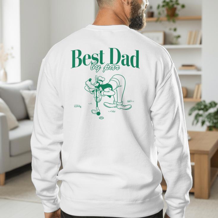 Disney Mickey & Friends Father's Day Best Dad Goofy Big Logo Men's Sweatshirt Back Print