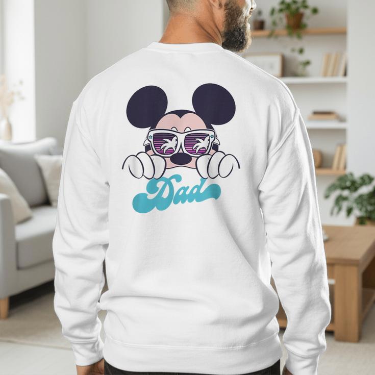 Disney Mickey And Friends Cool Mickey Summer Vibes Dad Logo Men's Sweatshirt Back Print