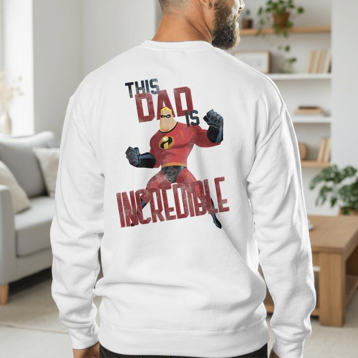 Disney Pixar The Incredibles Father's Day Incredible Dad Men's Sweatshirt Back Print