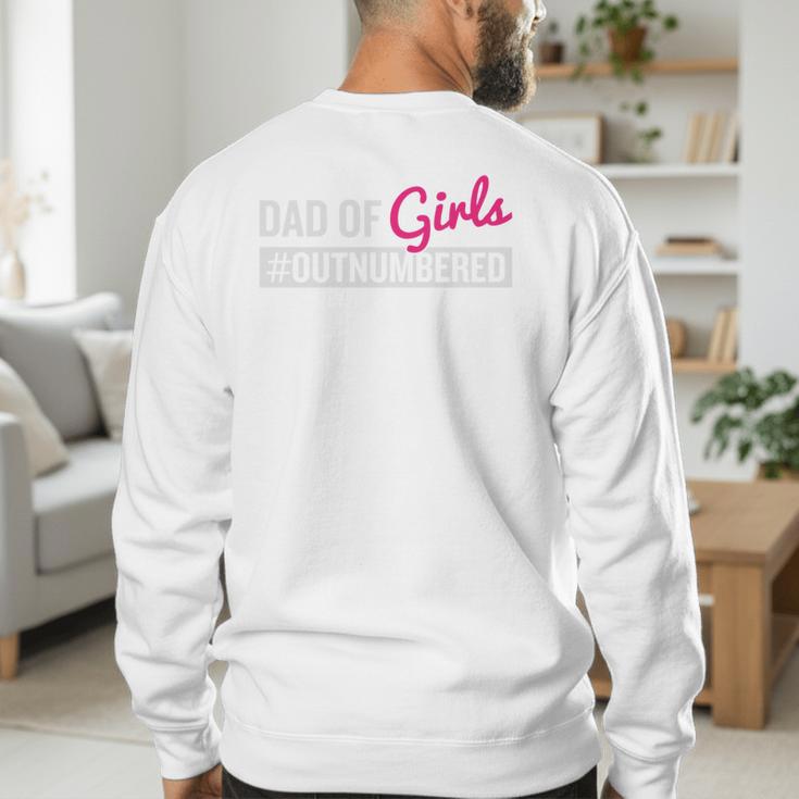 Father's Day Dad From Girl Outnumbered Men's Sweatshirt Back Print Father's Day Dad From Girl Outnumbered Men's Sweatshirt Back Print