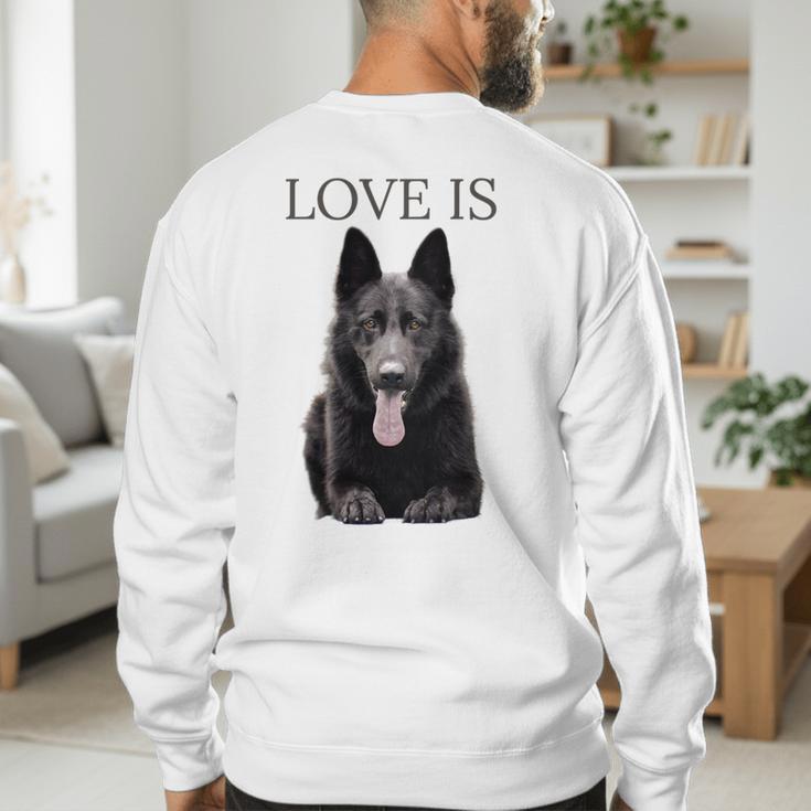 German Shepherd Shirt Shepard TShirt Dog Mom Dad Love Men's Sweatshirt Back Print
