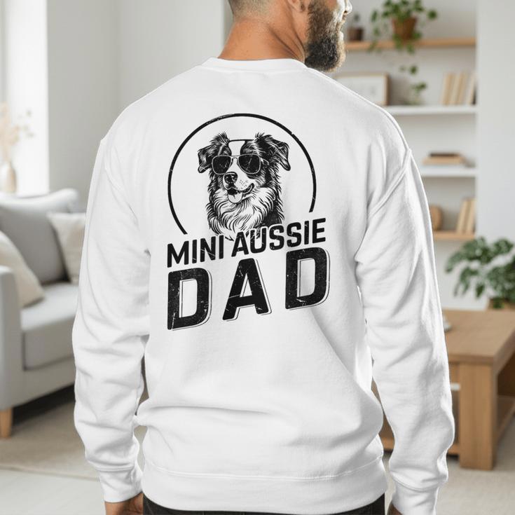 Mini Aussie Dad Dog Owner For Men Dad Christmas Men's Sweatshirt Back Print Mini Aussie Dad Dog Owner For Men Dad Christmas Men's Sweatshirt Back Print