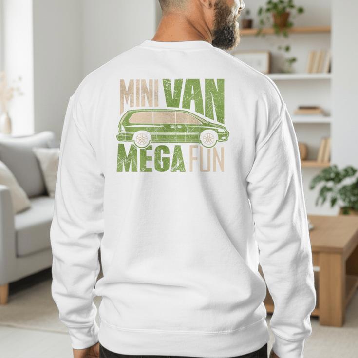 Mini Van Mega Fun Mom Dad T-Shirt Men's Sweatshirt Back Print Mini Van Mega Fun Mom Dad T-Shirt Men's Sweatshirt Back Print