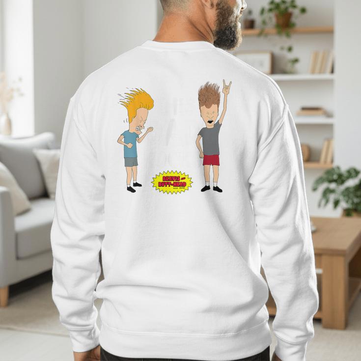 MTV Beavis And Butthead This Dad Rocks Men's Sweatshirt Back Print