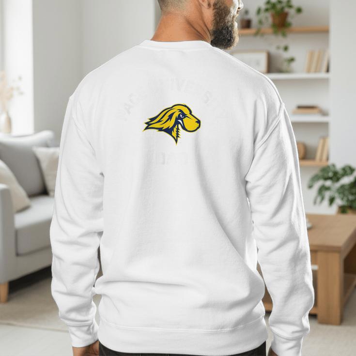 Pace University Setters Arched Dad Men's Sweatshirt Back Print