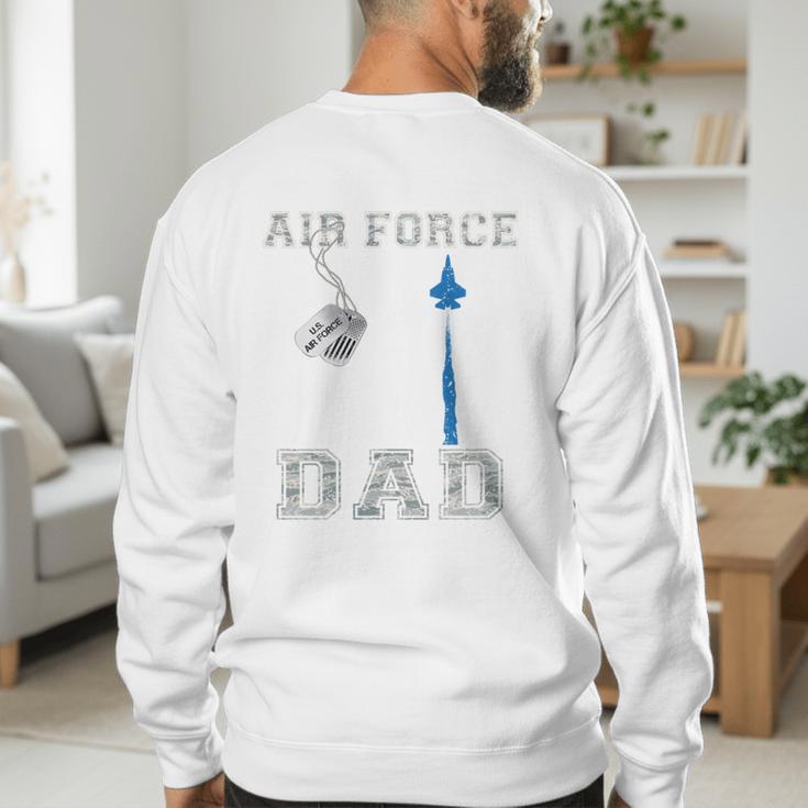 Proud Air Force Dad US Air Force Graduation Dad Men's Sweatshirt Back Print Proud Air Force Dad US Air Force Graduation Dad Men's Sweatshirt Back Print
