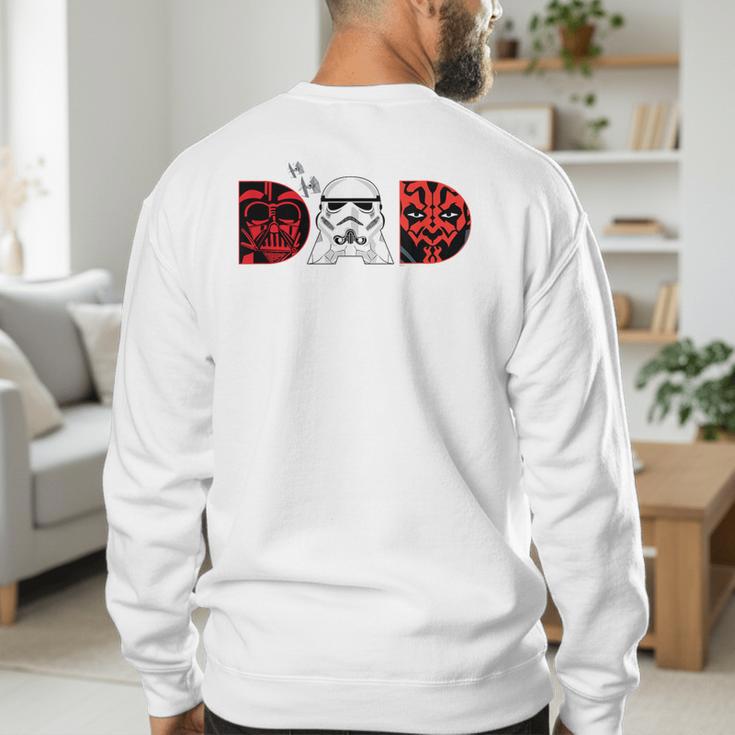 Star Wars Darth Vader Darth Maul Dad Father's Day Birthday Men's Sweatshirt Back Print